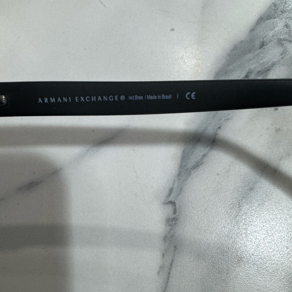 Armani Exchange Matte Black Rectangular Glasses - image 3